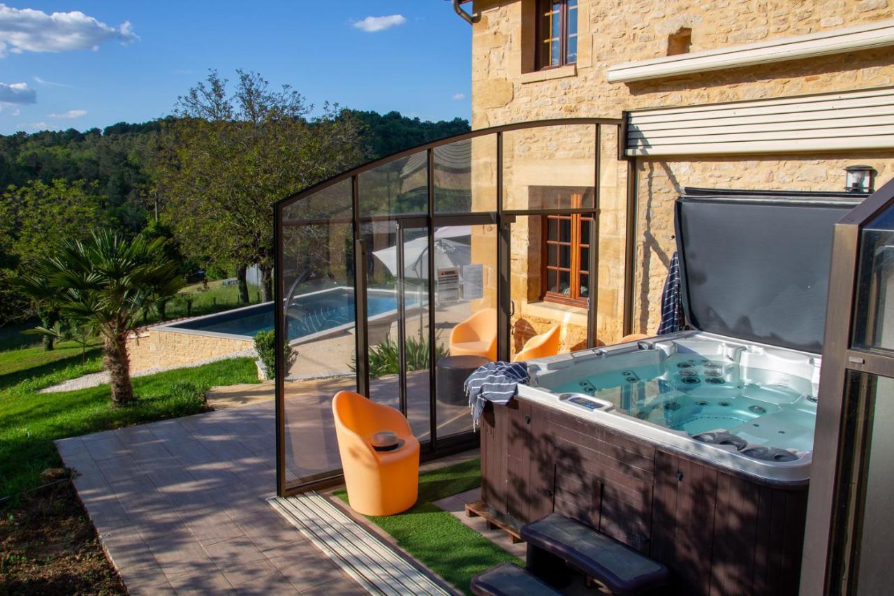 Le Four A Pain, Gite Avec Piscine Et Spa Proche Sarlat Marquay Luaran gambar